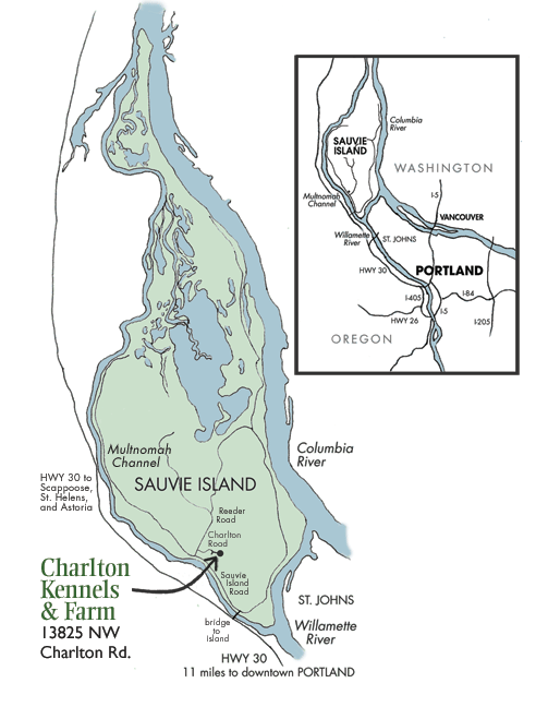 Sauvie Island Map